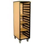 TROLLEY 14 TRAY GASTRONOM CLOSED TYPE MDFLAM MELAMINE COATED MDF UNIQUE