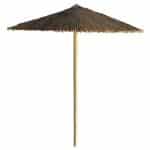 BY ORDER WOODEN UMBRELLA STRAW ROUND 210CM RESISTANCE 10 BEAUFORT UNIQUE