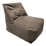 BY ORDER BEACH POUF SLIPPER CHAIR WATERPROOF 75X67X57X30CM BEIGE CANVAS UNIQUE