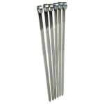 KEBAB SKEWERS FLAT 43CM 18-10 INOX 2MM GTSA - Image 2