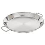 OMELETTE PAN PAELLA 2HANDLES INOX 36CM INDUCTION GUISON GARCIMA SPAIN