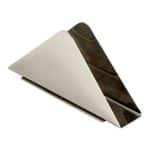 NAPKIN HOLDER DESK TRIANGULAR INOX MAK