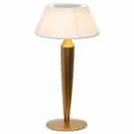 BY ORDER - TABLE LAMP FLAMINIA MATT GOLD LED DIMMER RECHARGEABLE ZAFFERANO ITALY