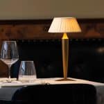 BY ORDER - TABLE LAMP FLAMINIA MATT GOLD LED DIMMER RECHARGEABLE ZAFFERANO ITALY - Image 2