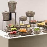 BUFFET METAL STAND BLACK 2 LEVELED 49X23X50CM ESPIEL - Image 2