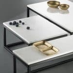 PLATTER GASTRONOM MARBLE WHITE GN 2/4 53X16.5X1CM ESPIEL - Image 2