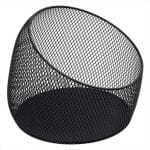 BUFFET BASKET SLOPED ROUND METAL BLACK 28X22CM ESPIEL
