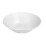 MELAMINE BOWL WAVY ROUND 40CM WHITE MAT ESPIEL