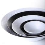 MELAMINE BOWL WAVY ROUND 40CM WHITE MAT ESPIEL - Image 4