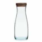 BY ORDER - AWARE AMPHORA CARAFE 1.2L RECYCLE GLASS WITH CORK 8X25CM ESPIEL