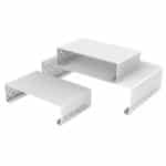 BUFFET RISERS SET OF 3 TOTAL 37X14X25CM WHITE - BY ORDER