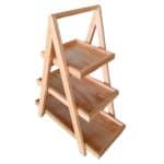 BUFFED SOLID WOOD OAK STAND 52X20CM FOR 3 BOX 40X19CM/ 30X19CM/ 20X19CM UNIQUE