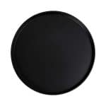BY ORDER MELAMINE GRAVITY ROUND PLATE STEP 21X2CM BLACK MATT ESPIEL - Image 2