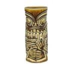TIKI PORCELAIN SMOKER 44CL YELLOW BROWN UNIQUE