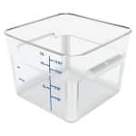 BY ORDER - SQUARE FOOD STORAGE CONTAINERS 28.3X21CM 11.4L POLYCARBONATE -40°Cand100°C PADERNO ITALY