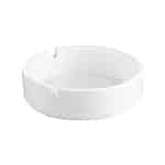 ASHTRAY MELAMINE ROUND WHITE OPEN 10X3CM NOV