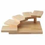 WOODEN 5 STEP SUSHI PLATTER 29X10X5