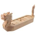 WOODEN SUSHI DRAGON BOAT 40X10X16