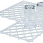 DISCONTINUED - GLASS MATS INTERLOCKING SHELF 10PCS/PACK 20.5X30.5CM WHITE BEAUMONT