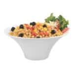 MELAMINE FLOWER BOWL 21CM WHITE UNIQUE