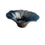 MELAMINE BLOSSOM BOWL 28CM BLACK- UNIQUE