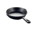 MELAMINE PAN ONE HANDLE ROUND 33X22X3.7CM BLACK UNIQUE