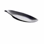 MELAMINE LEAF TRAY 37X32X14.5CM BLACK UNIQUE