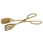 TONG SALAD SERVING SCISSOR 25.5CM INOX GOLD MAT ESPIEL