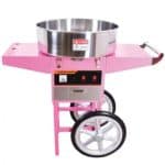 COTTON CANDY MACHINE ELECTRIC 1.08KW WITH TROLLEY 96X52X87CM UNIQUE