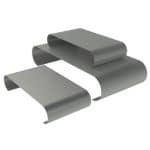 BUFFET RISERS SET OF 3 TOTAL 75X59X25CM GRANITE GREY - BY ORDER