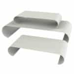 BUFFET RISERS SET OF 3 TOTAL 75X59X25CM TITANIUM GREY - BY ORDER