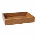 BY ORDER SKYLINE TRAY BOX SOLID OAK WOOD 35X24X6.5CMCM NOKTE SPAIN