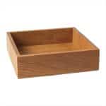 BY ORDER SKYLINE TRAY BOX SOLID OAK WOOD 24X24X6.5CMCM NOKTE SPAIN