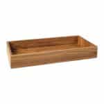BY ORDER SKYLINE TRAY BOX SOLID OAK WOOD 60X40X6.5CMCM NOKTE SPAIN