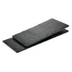 RECTANGULAR BOARD MELAMINE BLACK 50X24X2CM NOV