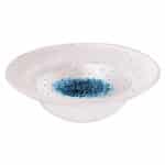 BY ORDER MELAMINE DECOR WHITE BLUE DEEP PASTA PLATE 23X13.6X5CM 60CL ZICCO APS