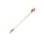 MIXING SPOON 30CM COPPER TRIDENT/SPOON WITH FORK TWIST NOVATEX