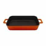 DISCONTINUED SLOWCOOK CAST IRON ENAMELED RECTANGULAR 26X40 BLACK AGNELLI - ITALY