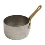 VINTAGE SNOW GREY SAUCE PAN ONE HANDLE 6X3.2CM INOX 18-10 ESPIEL - BY ORDER