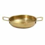 DISCONTINUED - VINTAGE SNOW GOLD SERVING OMELETTE PAN 26X6CM INOX 18-10  ESPIEL