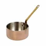 SHINY COPPER SAUCE PAN ONE HANDLE 10X5CM INOX 18-10 ESPIEL - BY ORDER