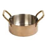SHINY COPPER SAUCE POT TWO HANDLES 10X5CM 30CL INOX 18-10 ESPIEL - BY ORDER
