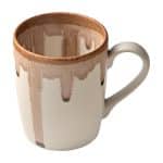 DISCONTINUED 2025 - VITRIFIED PORCELAIN MUG CUP 25CL OYSTER HEART SOUL