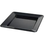 MELAMINE DIDO BLACK SQUARE TRAY 33X33CM ILSA ITALY
