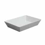 MELAMINE RECTANGULAR DEEP DISH VELOCITY 35X25X7CM WHITE ILSA ITALY