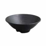 NEW MELAMINE BOWL ROUND ZEN BLACK 20X8CM ILSA
