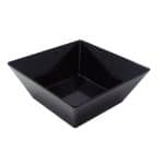 NEW MELAMINE CANON BOWL SQUARE 13X13X7CM BLACK ILSA ITALY
