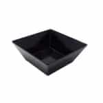 NEW MELAMINE CANON BOWL SQUARE BLACK 24X24X10CM ITALY