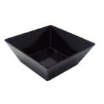NEW MELAMINE CANON BOWL SQUARE BLACK 30X30X11.5CM ILSA