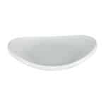 MELAMINE CURVED OVAL TAIJI WHITE 28X21CM ILSA
